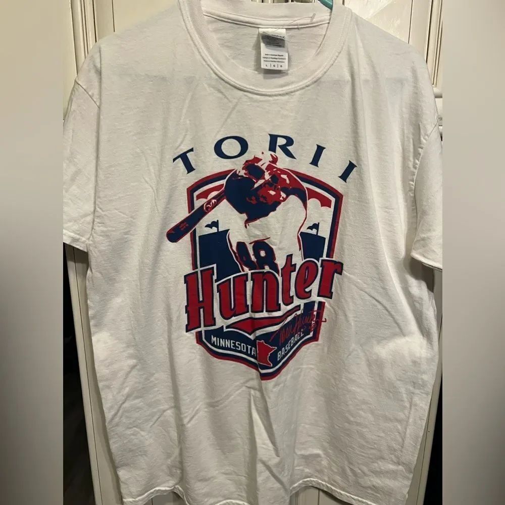 Minnesota Twins MLB Torii Hunter Vintage T Shirt Size L